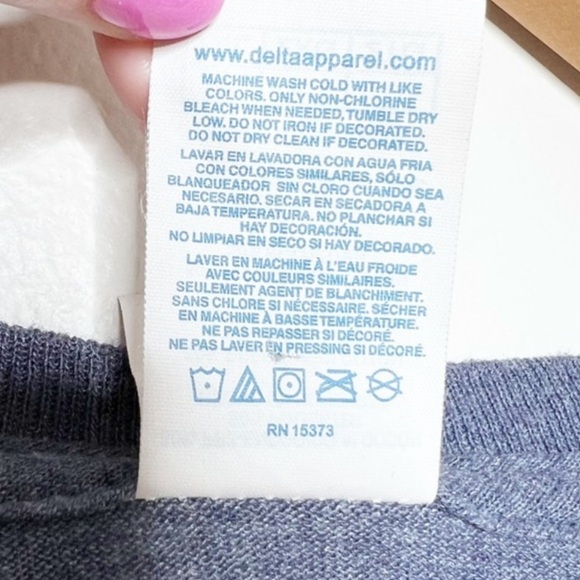 Delta Pro Weight Asheville North Carolina Graphic Long Sleeve Crewneck T-Shirt - Picture 15 of 15